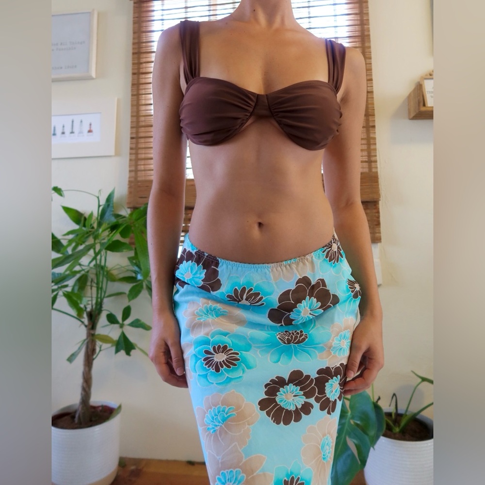 Beach skirt 🌸🏝️🩵